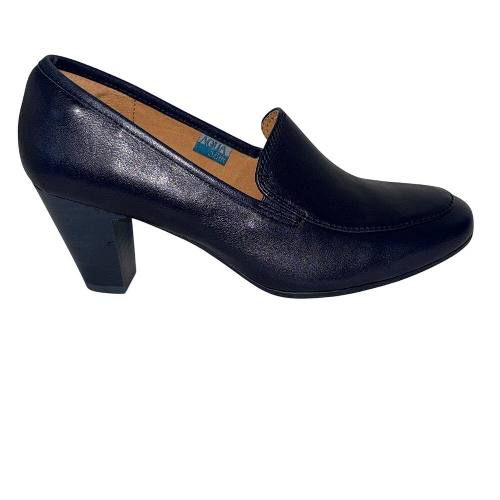 Sofft Napoli Loafers in Blue leather Women's Comfortable heel shoes SZ/6.5